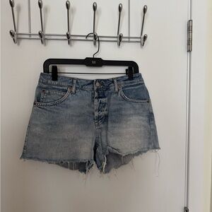 Topshop Denim Blue Women's Shorts
